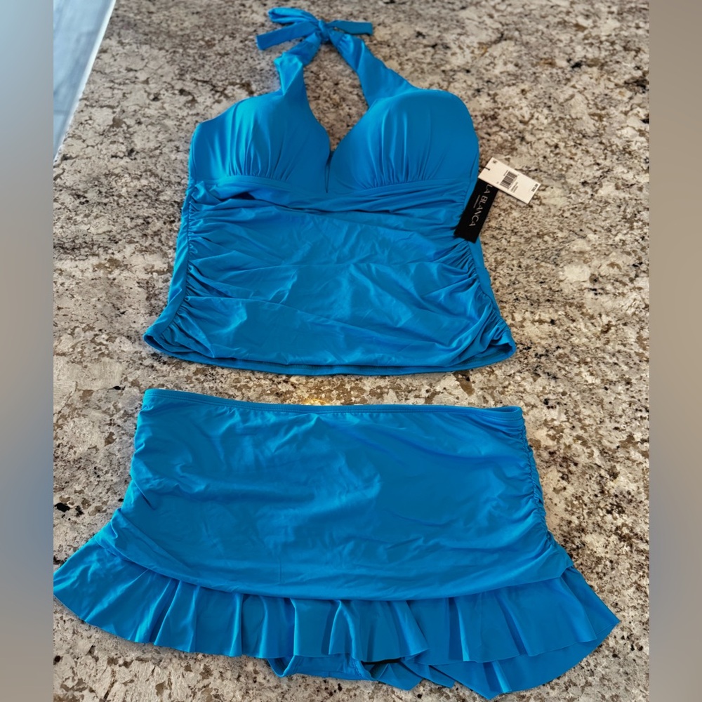 La Blanca Turquoise Tankini Swimsuit - Picture 11 of 11